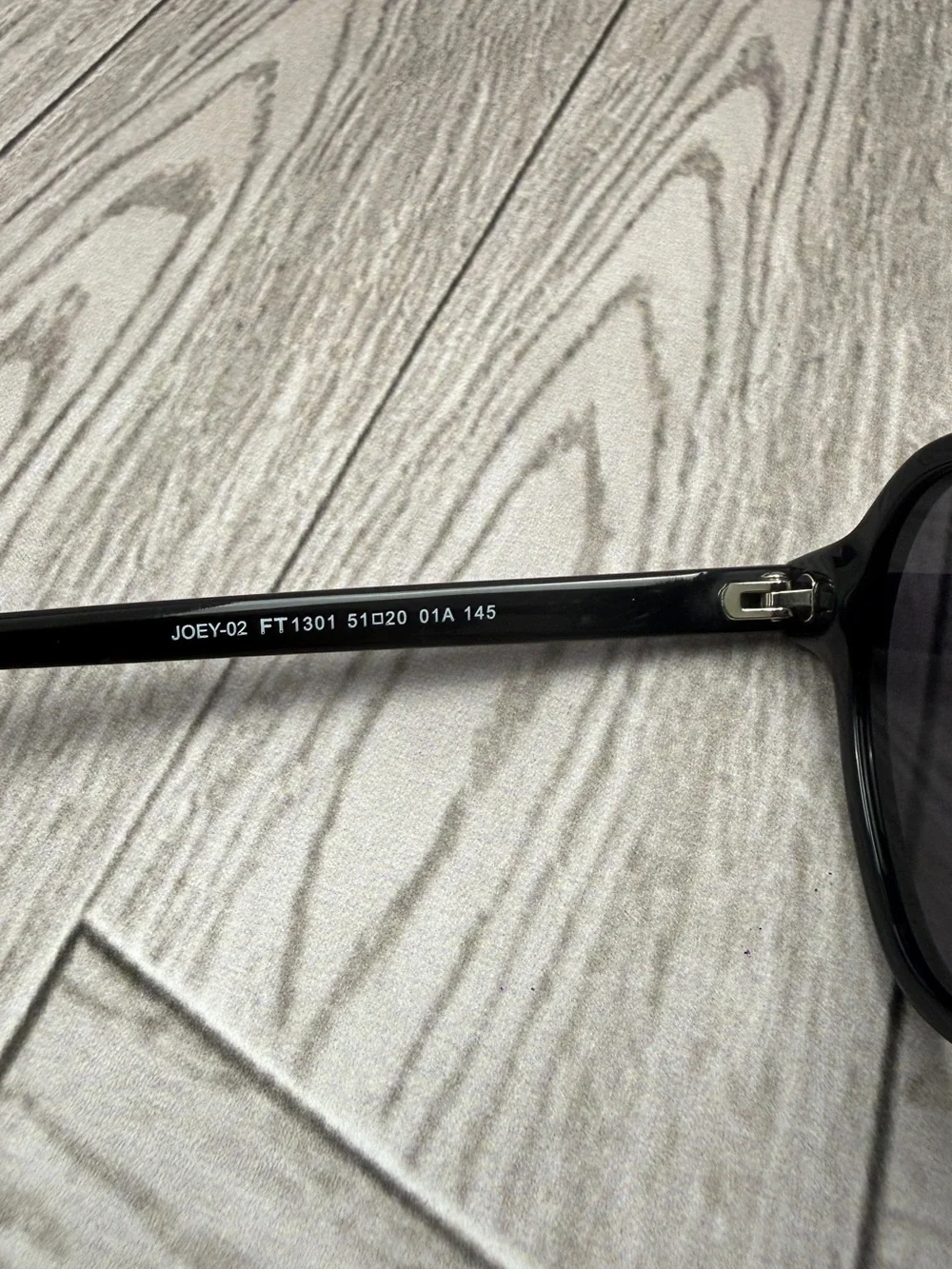 Tom Ford Black Slim Rectangular Men’s Sunglasses